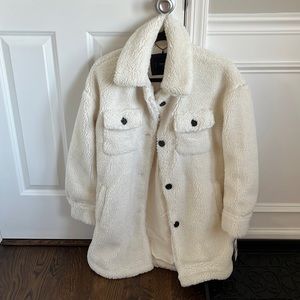 Lucky Brand Faux Shearling Shacket